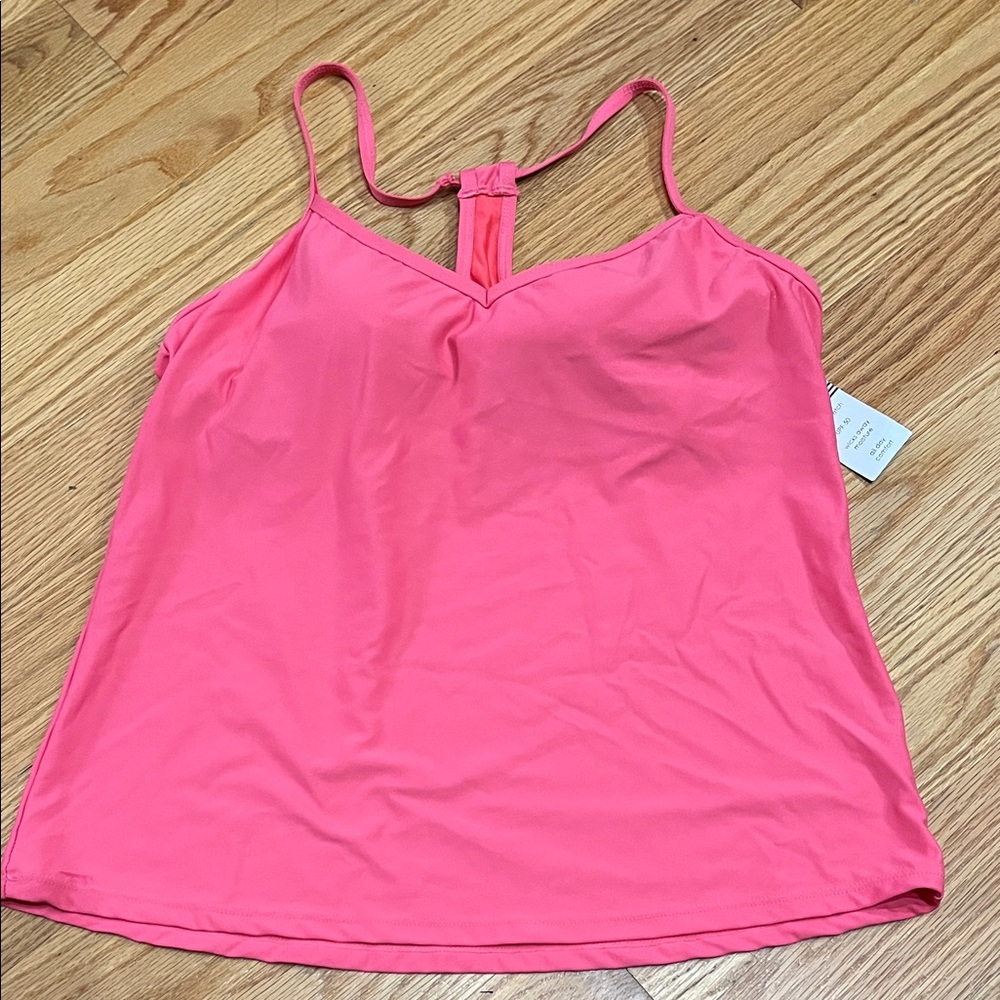 Coral Tankini Top NWT